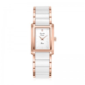 Alexandre Christie AC 2B52 Rosegold White Ceramic LHBRGSL